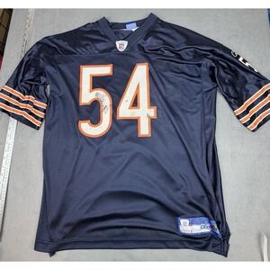 Chicago Bears Brian Urlacher Jersey Mens 2XL Blue Fan Baggy Reebok NFL Football